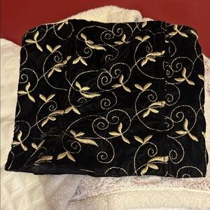 Scott McClintock Black and Gold Embroidered Top